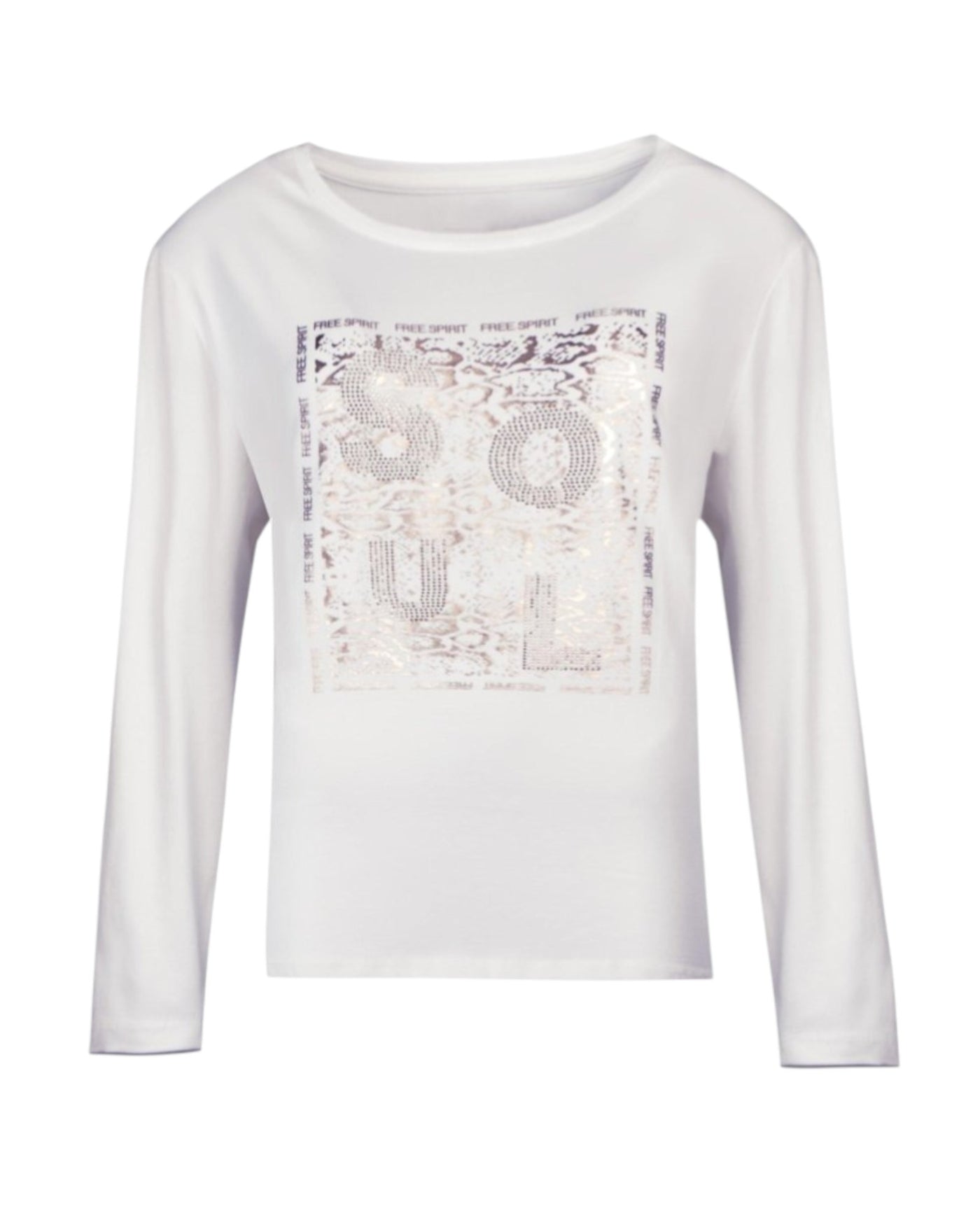 SOUL PRINT LONG-SLEEVE BLOUSE