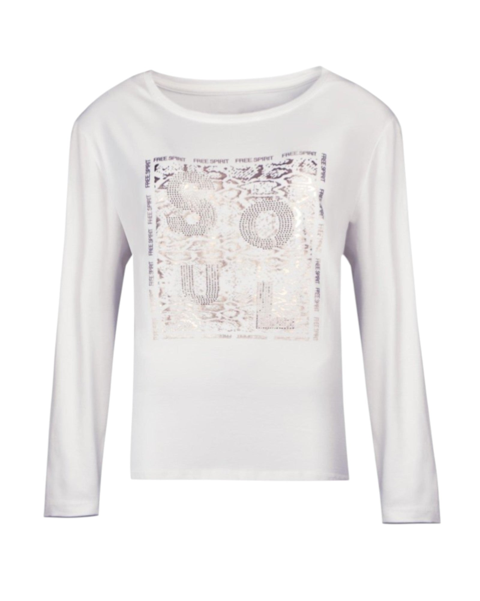 SOUL PRINT LONG-SLEEVE BLOUSE
