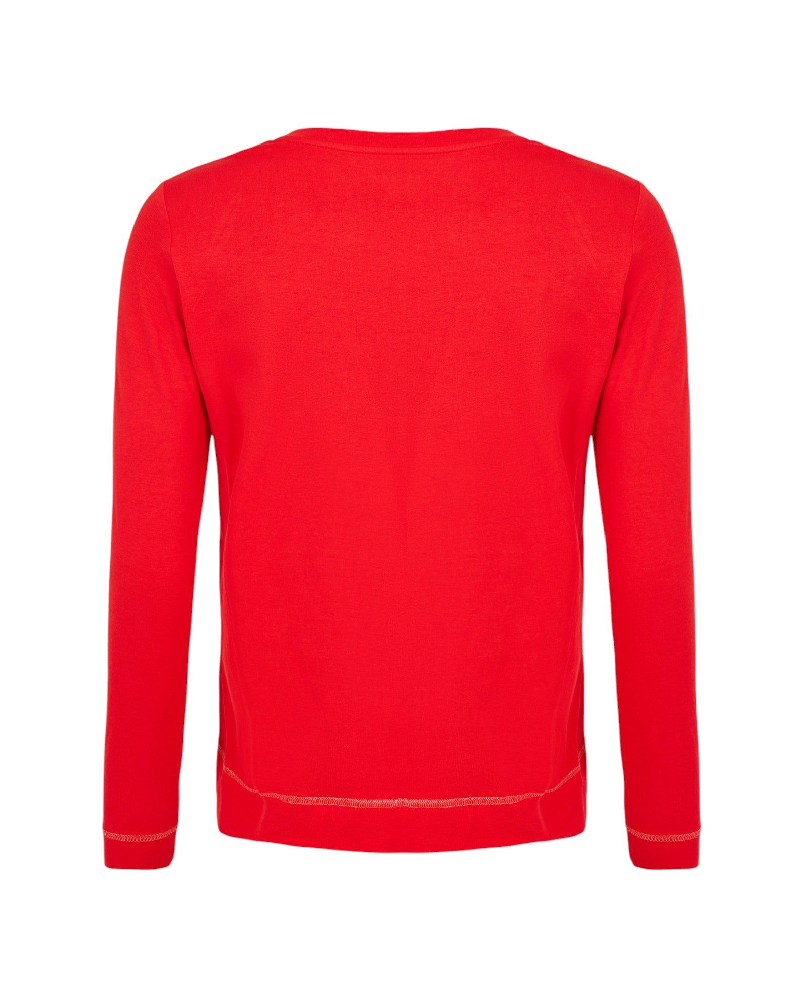 GRAPHIC PRINT LONG-SLEEVE BLOUSE