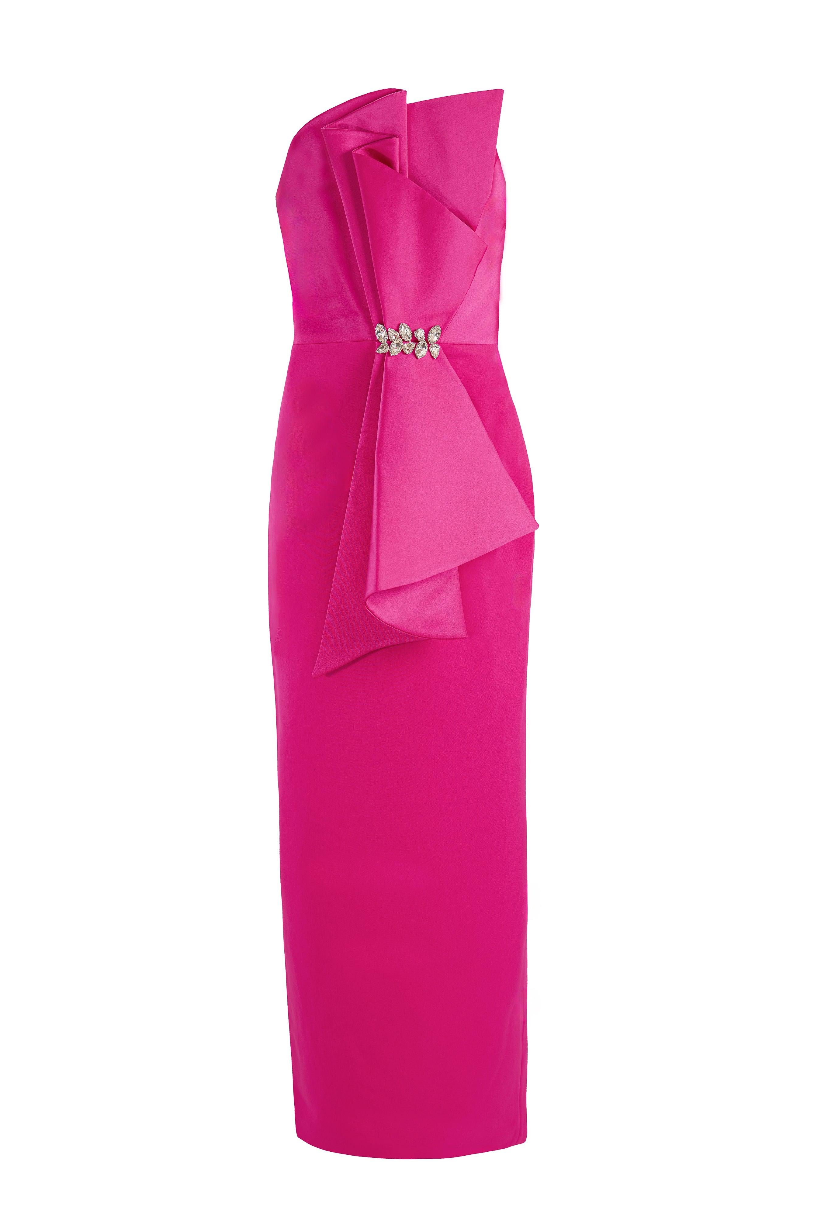 STRUCTURED BOW DRESS