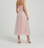 EMBELLISHED TULLE SWEETHEART DRESS