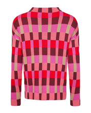 VIBRANT CHECK KNIT SWEATER