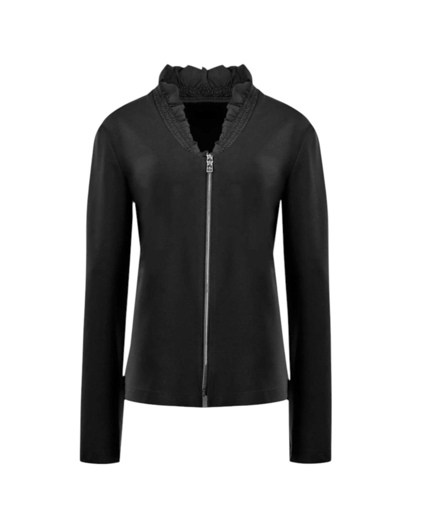 RUFFLED ZIP JACKET