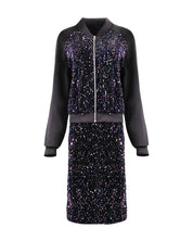SEQUIN JACKET SKIRT SET