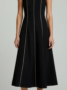 PANELLED MIDI DRESS