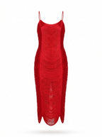 Textured Midi Dress