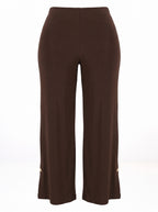 WIDE-LEG PULL-ON TROUSERS WITH SIDE SLITS