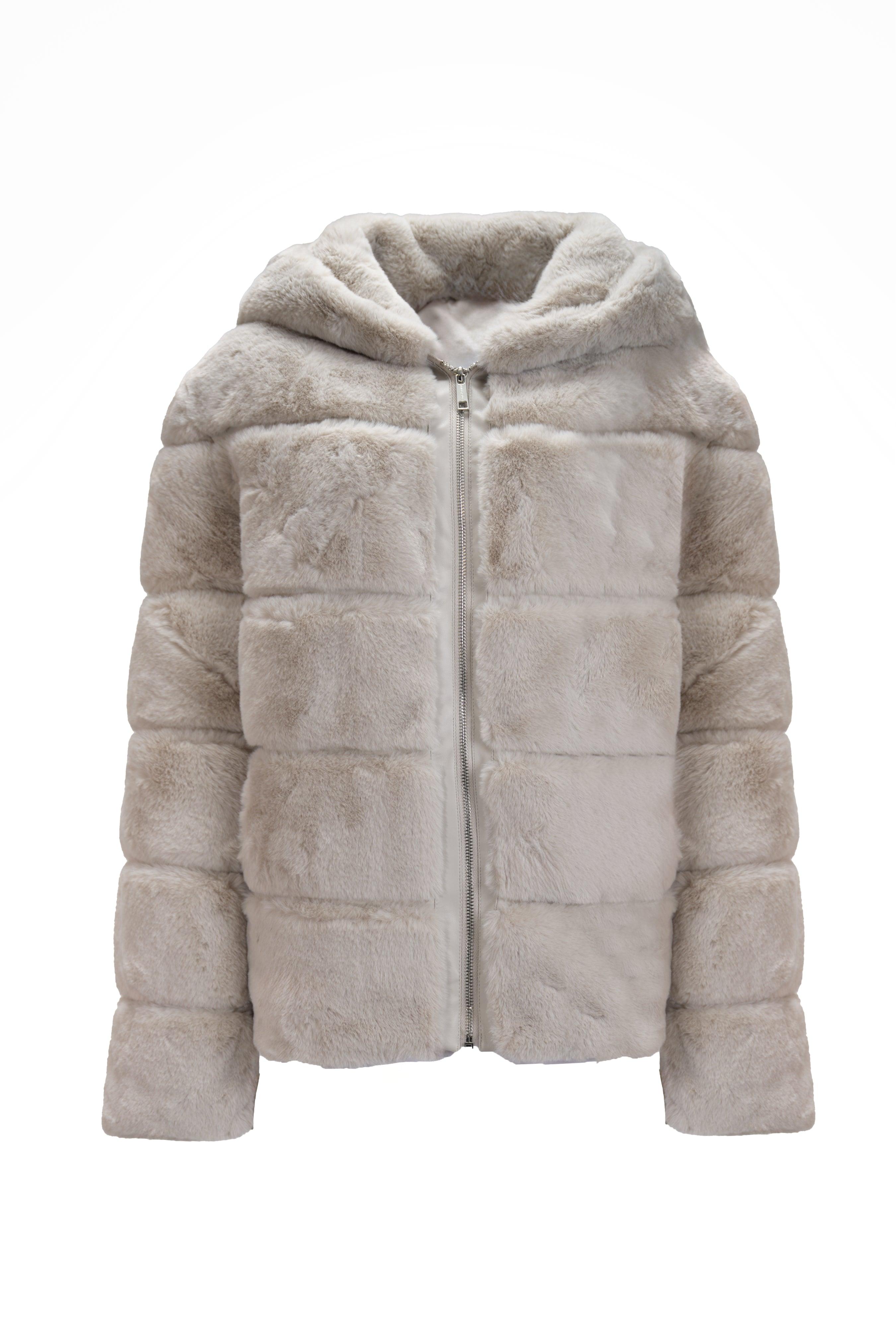 FAUX FUR PUFFER JACKET