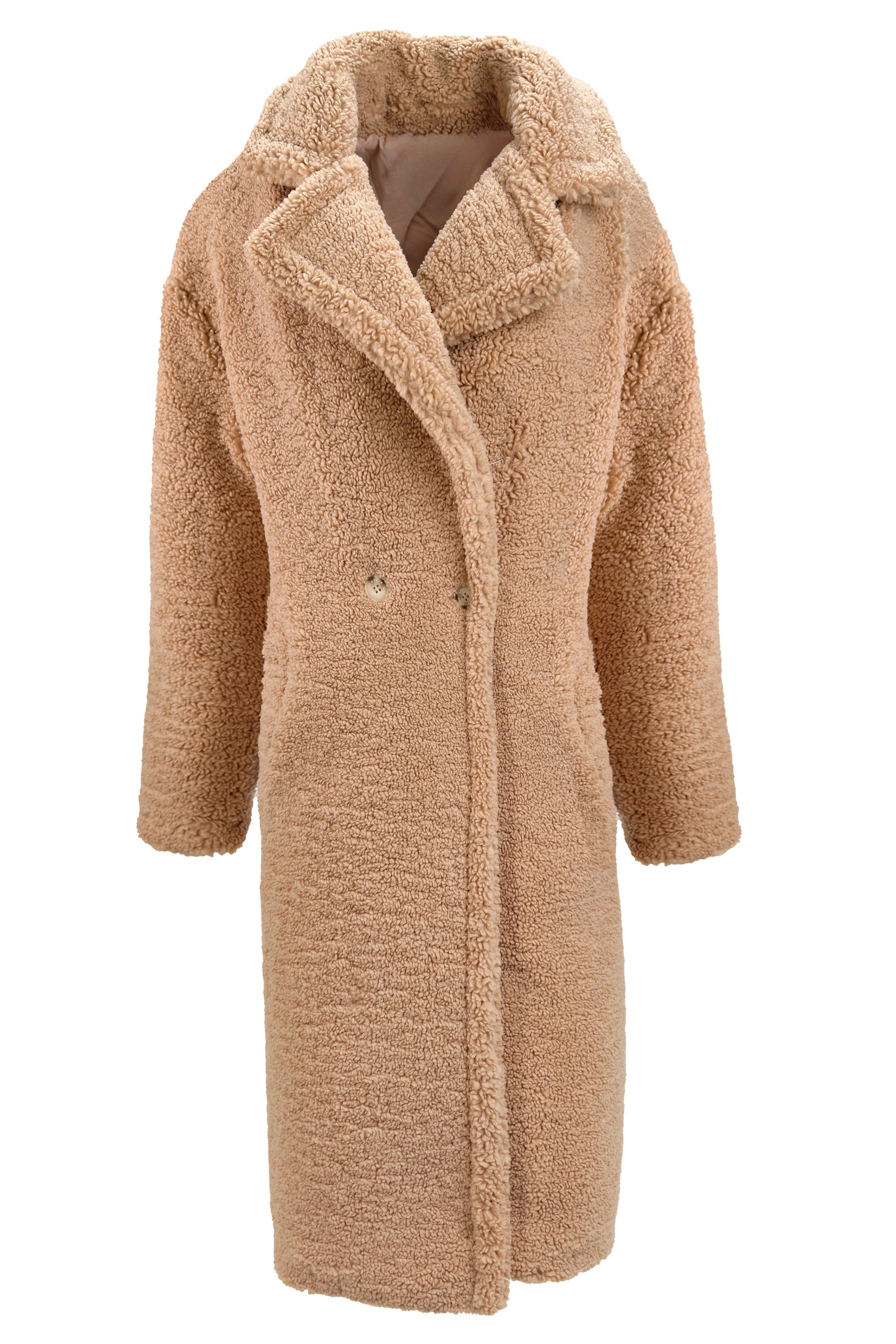 FAUX SHEARLING COAT