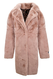 PLUSH FAUX FUR COAT