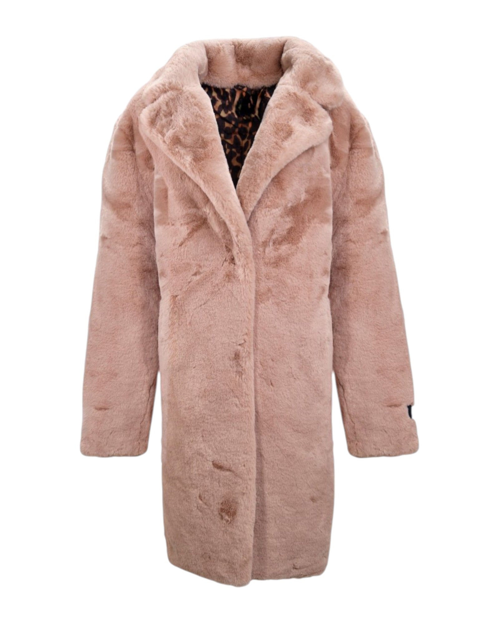 PLUSH FAUX FUR COAT