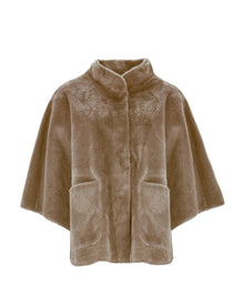 FAUX SUEDE CAPE
