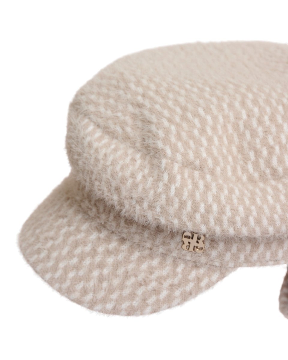 TEXTURED WOOL-BLEND CAP