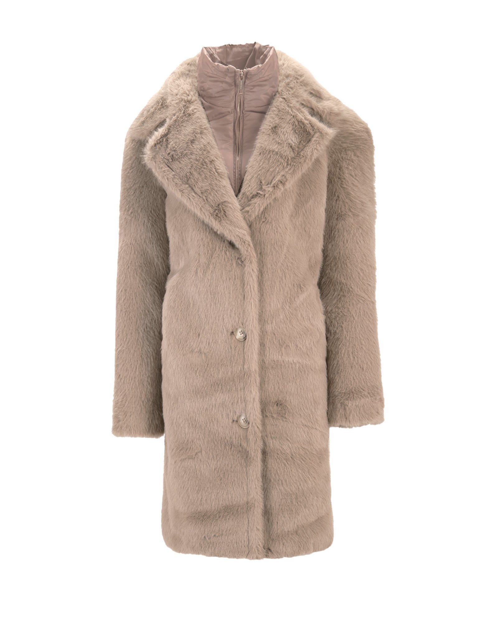 SOFT FAUX FUR COAT