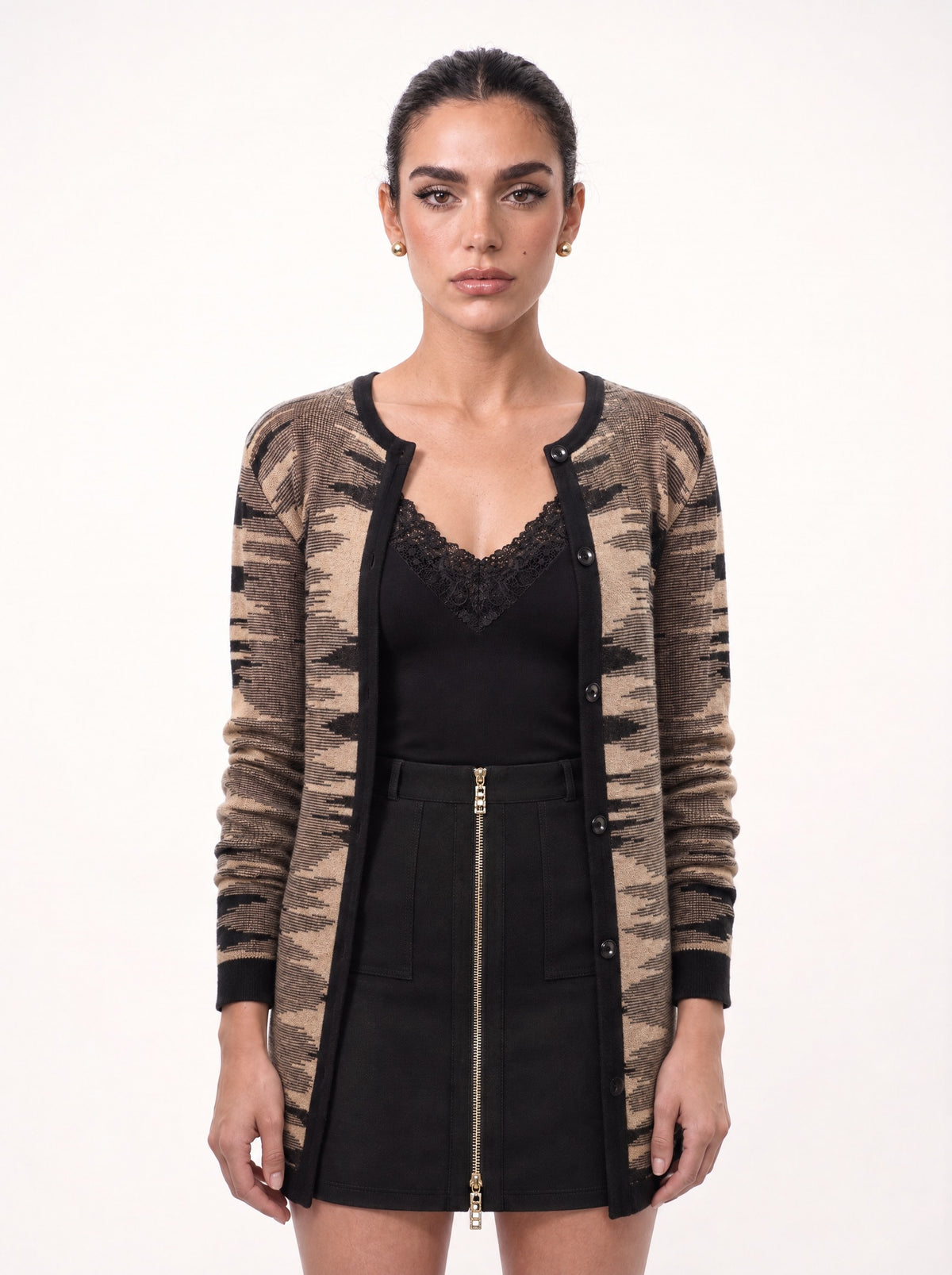 CAMOUFLAGE KNIT JACKET