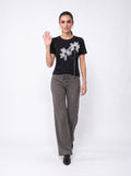 WIDE-LEG DRAWSTRING KNIT TROUSERS