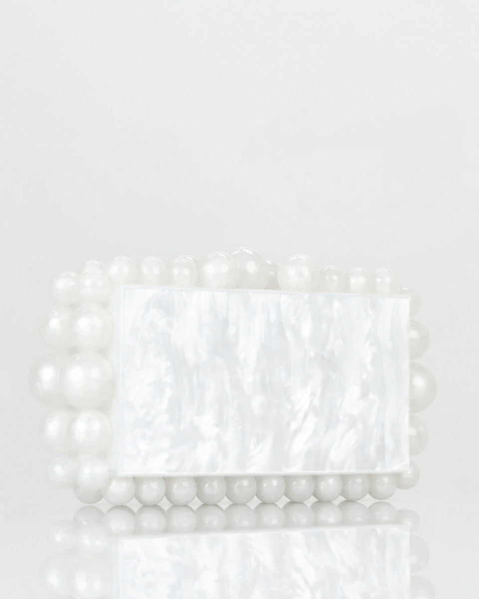 PEARL EMBELLISHED CLUTCH