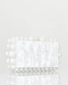 PEARL EMBELLISHED CLUTCH