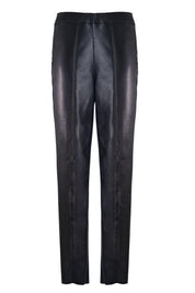 FAUX LEATHER STRAIGHT-LEG PANTS