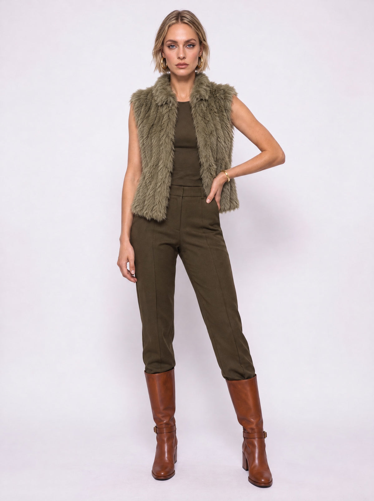 PLUSH FUR VEST
