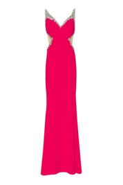 EMBELLISHED CUTOUT MERMAID GOWN