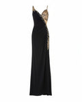 ELEGANT ASYMMETRIC EMBELLISHED GOWN
