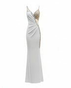 ELEGANT ASYMMETRIC EMBELLISHED GOWN