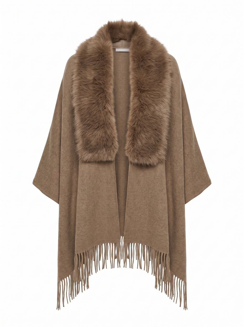 FRINGED CAPE JACKET