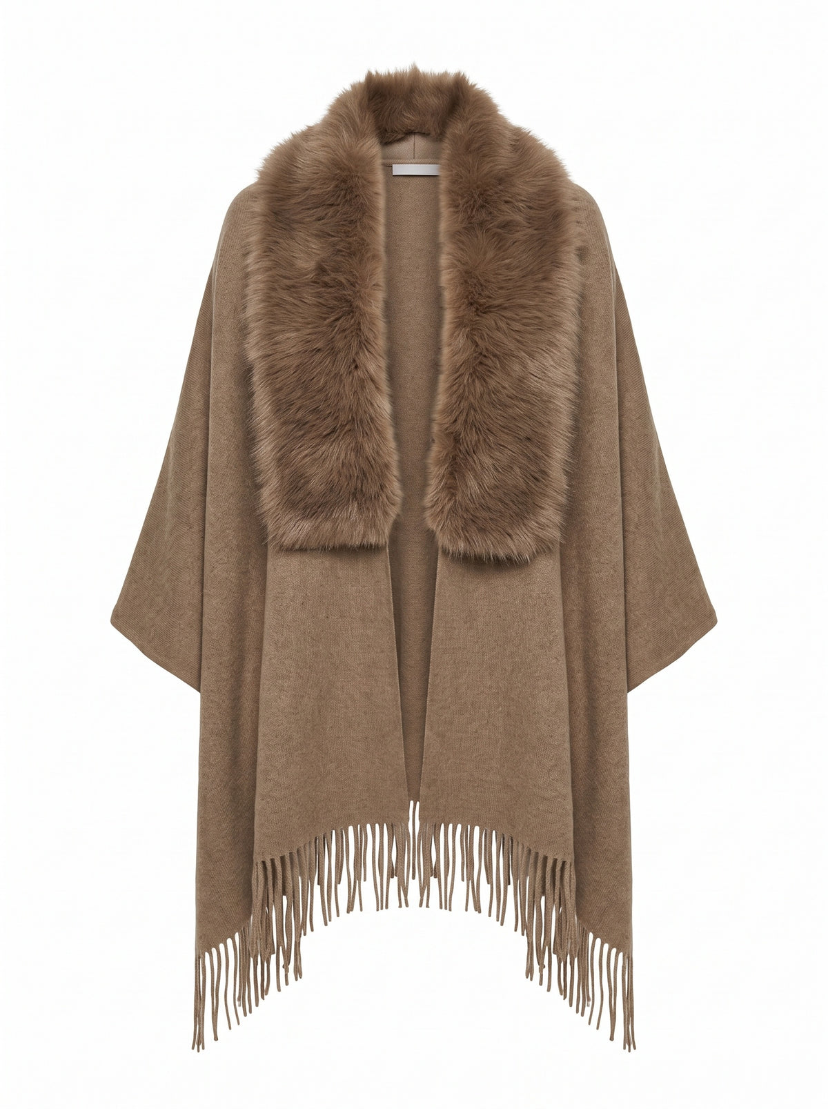 FRINGED CAPE JACKET