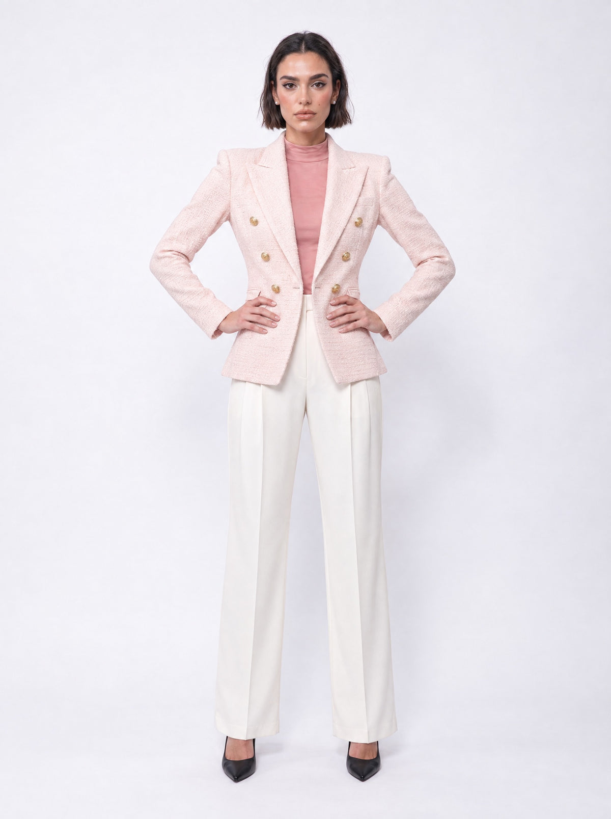 MODERN HIGH-NECK BLOUSE