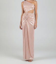 KNOTTED CUTOUT DRAPE GOWN