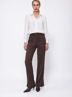 WIDE-LEG PATCH POCKET TROUSERS