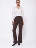 CRYSTAL BUTTON BLOUSON SHIRT