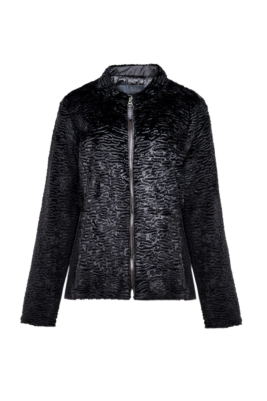 TEXTURED ZIP-UP JACKET