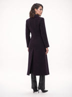 LONG SLEEVE TIE-NECK SWEATER