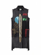 Artistic Denim Vest