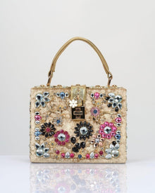 EMBELLISHED VELVET HANDBAG