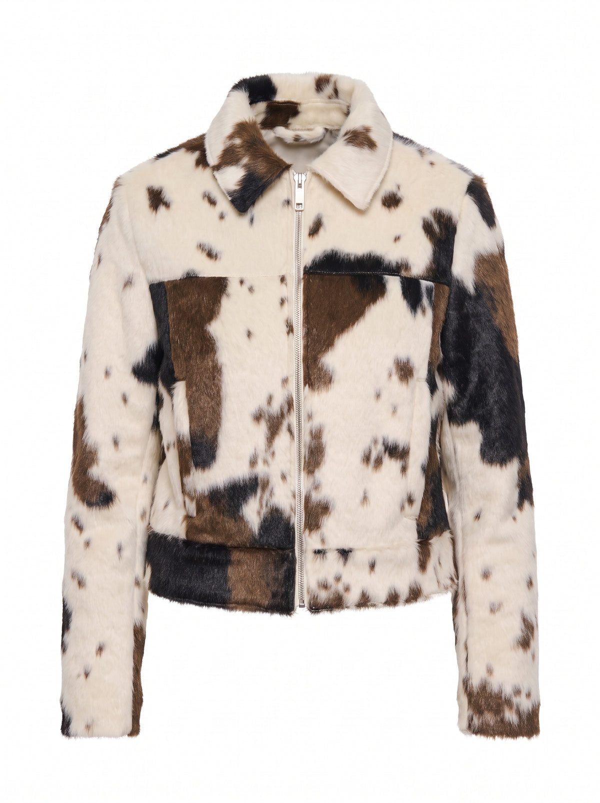 Animal Print Faux Fur Jacket