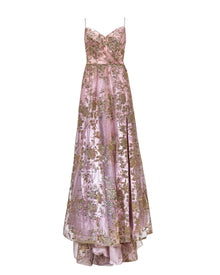 LUXURIOUS EMBROIDERED LACE GOWN