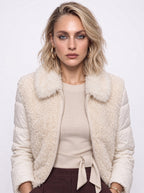 ASYMMETRIC TIE-WAIST CREWNECK KNIT