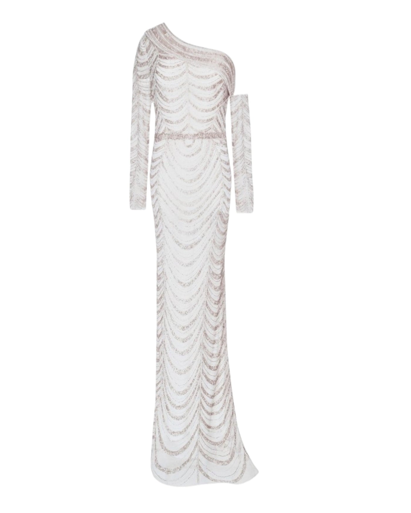 SEQUIN ONE-SLEEVE GOWN