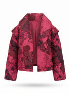 Floral Print Puffer Jacket