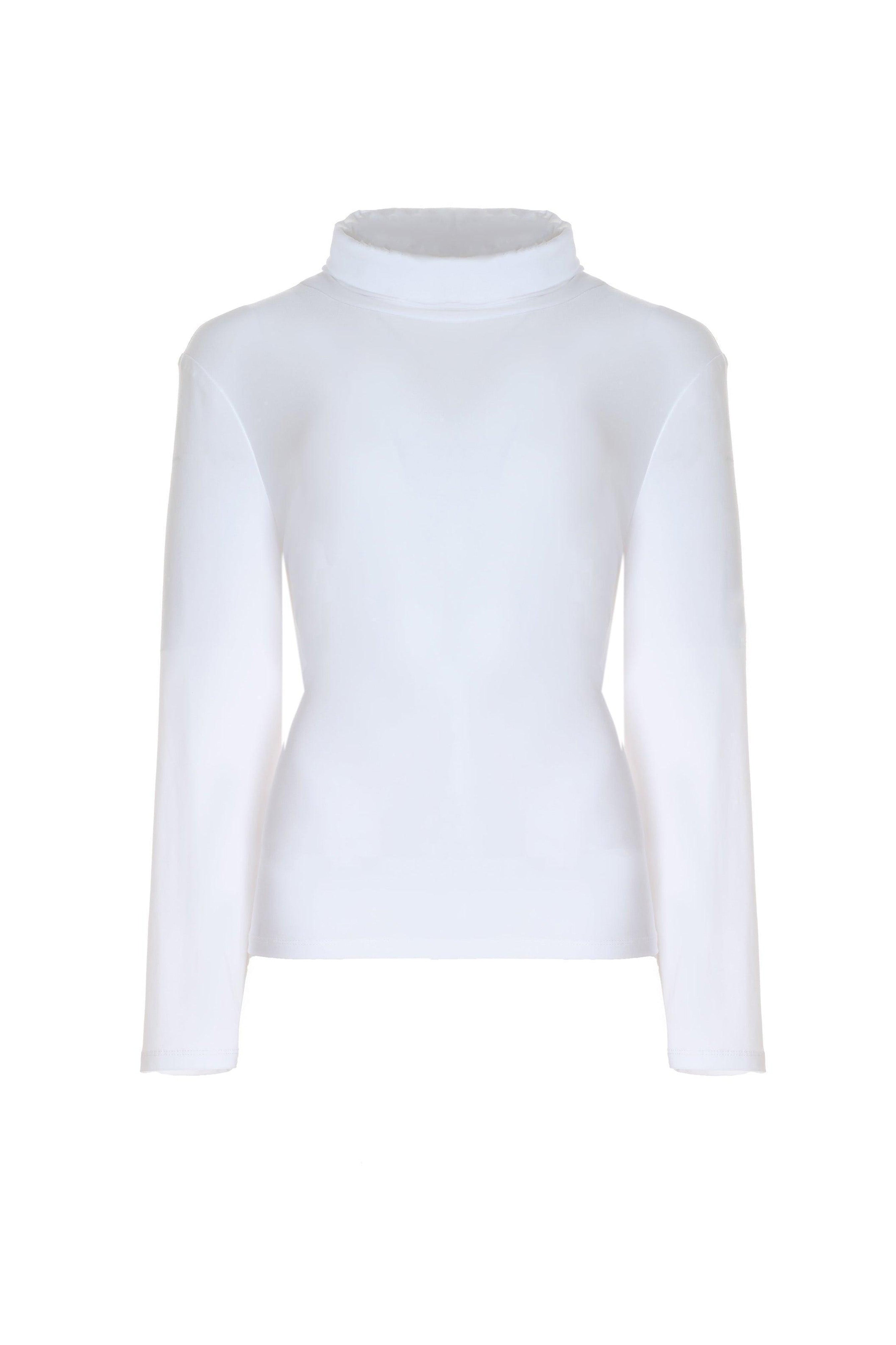 MINIMAL HIGH-NECK BLOUSE