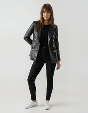 CROCODILE-EFFECT BLAZER