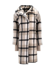 PLAID WOOL COAT