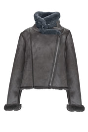 SHEARLING AVIATOR JACKET