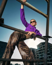 METALLIC PYTHON TWO-PIECE SET