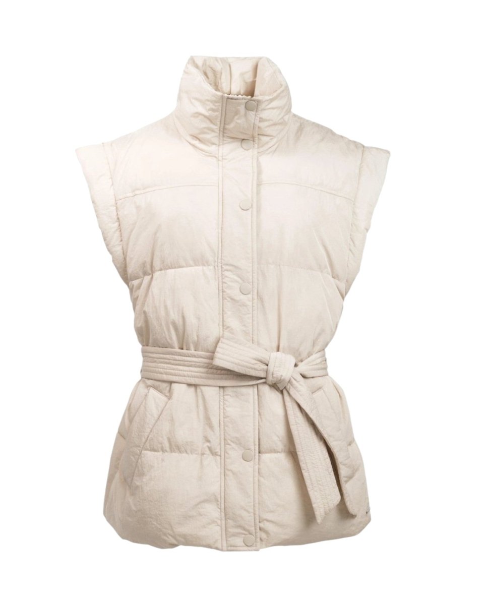 PADDED BELTED GILET