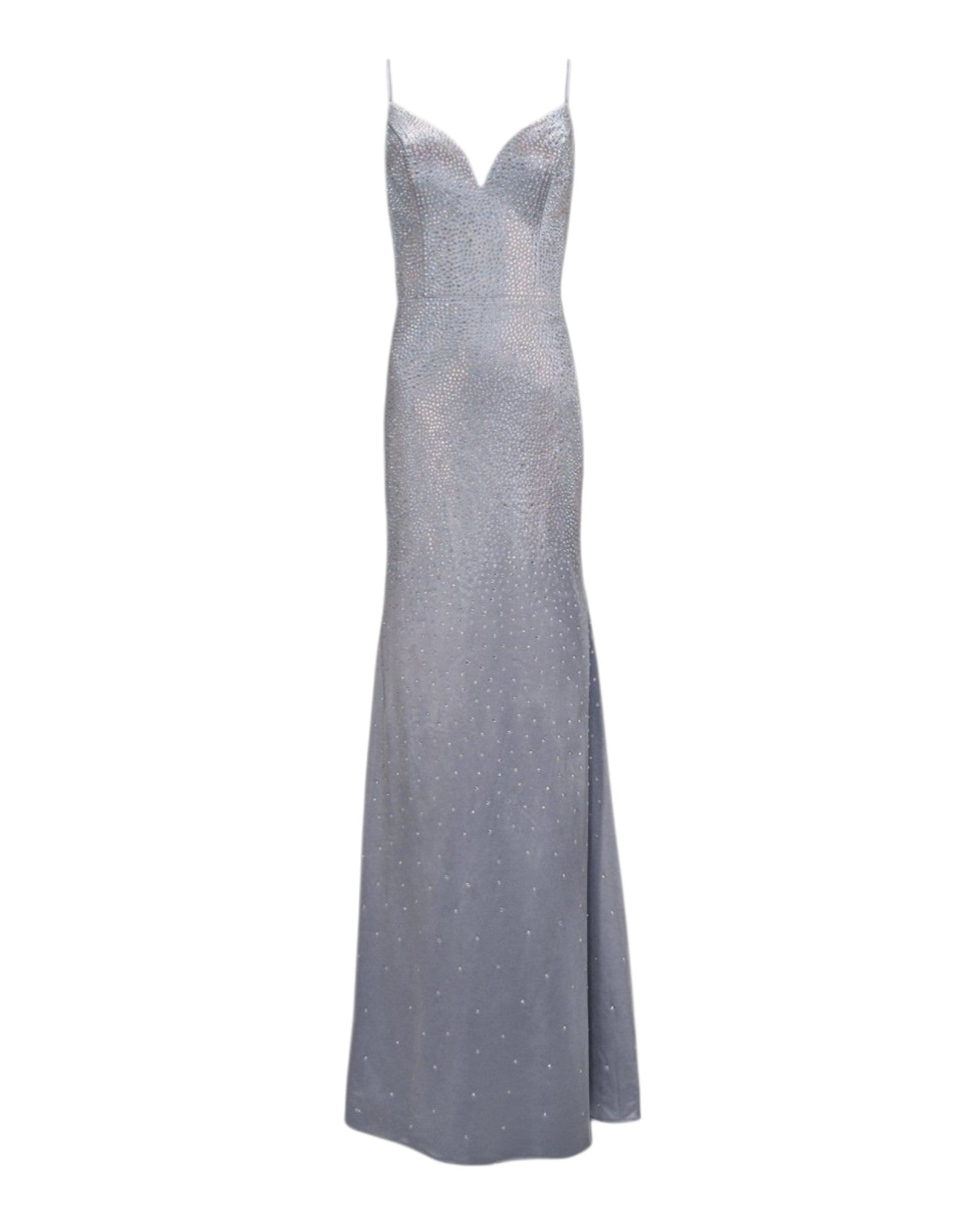 EMBELLISHED SPAGHETTI STRAP GOWN