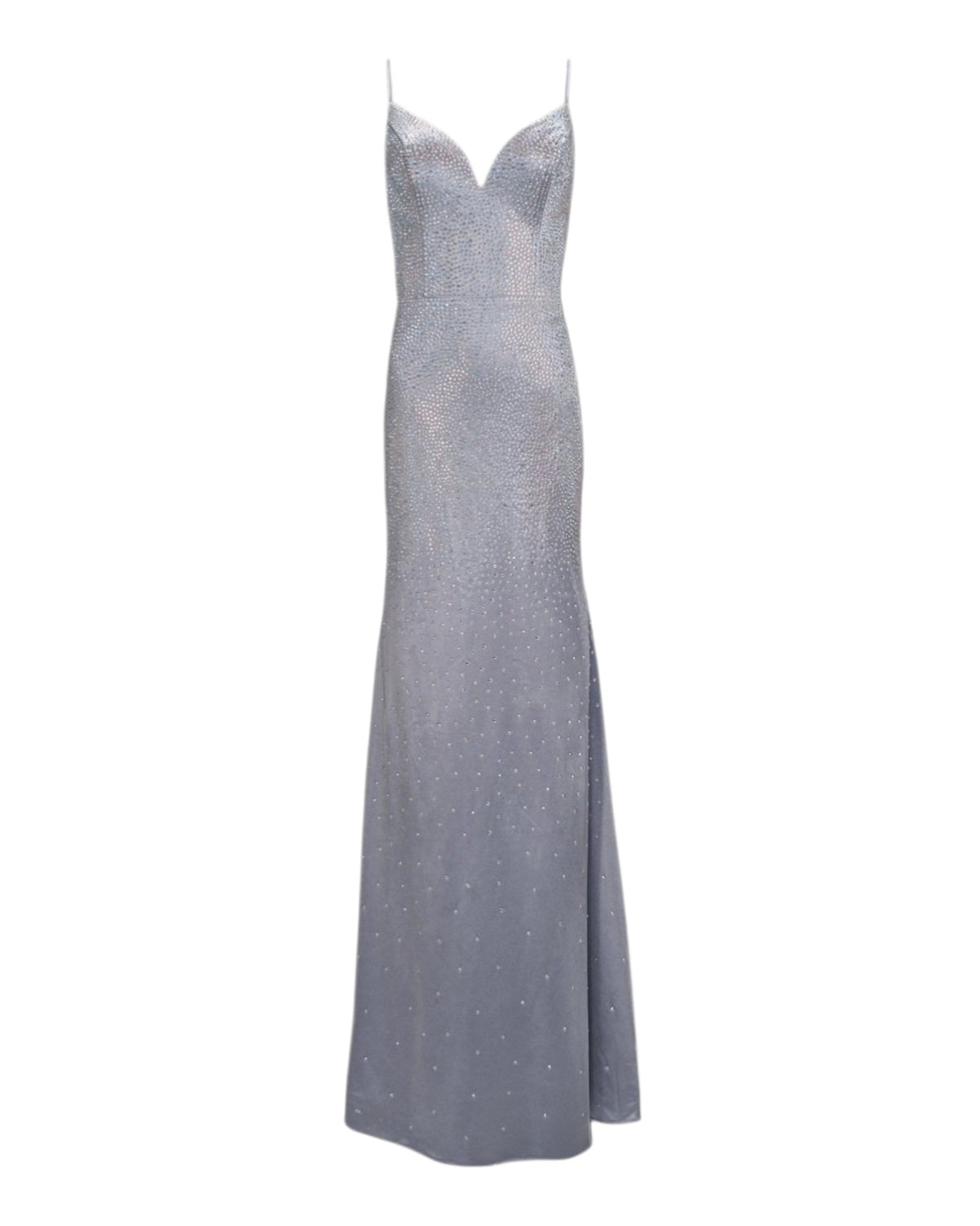 EMBELLISHED SPAGHETTI STRAP GOWN